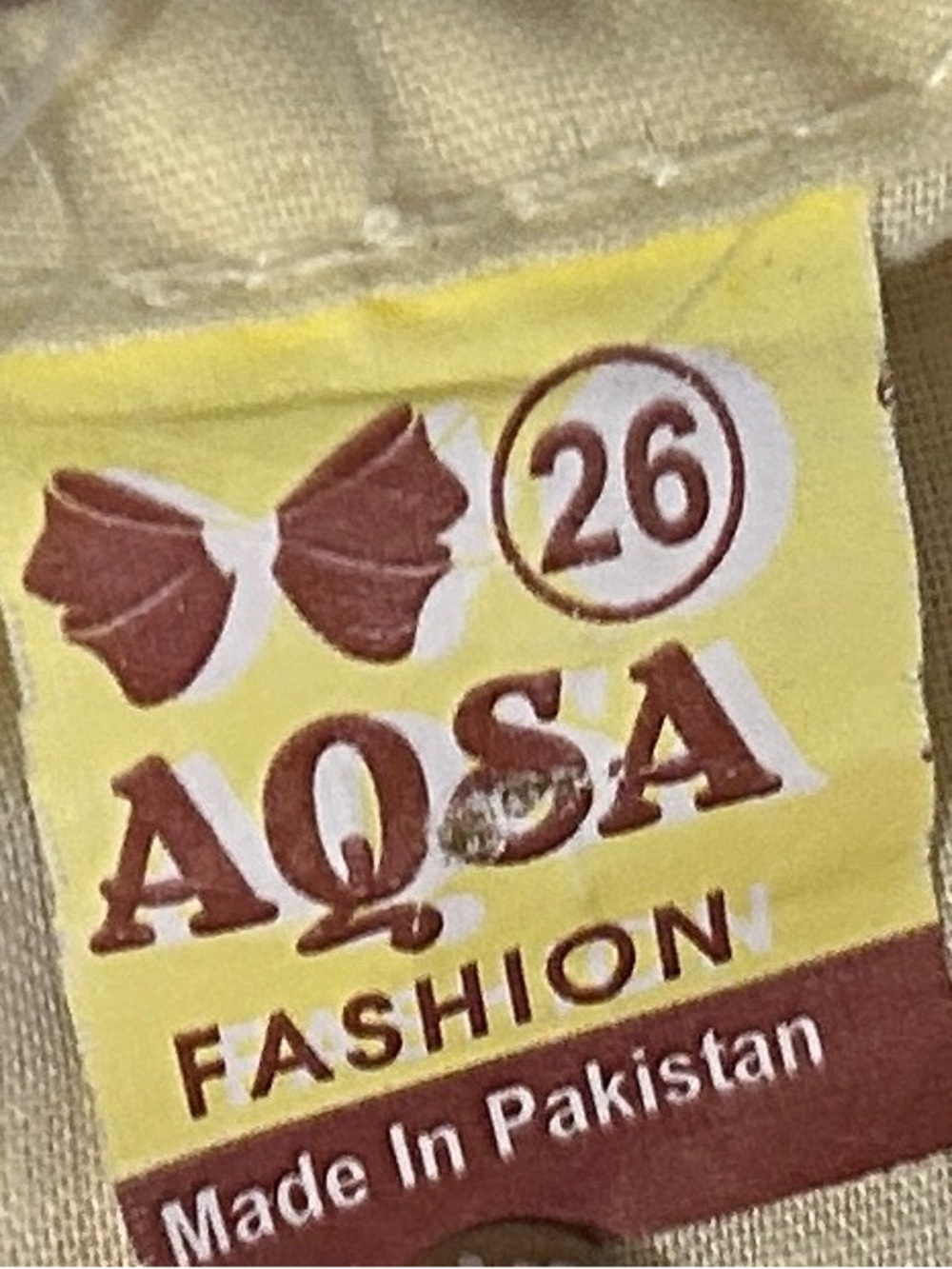 AQSA Metallic Embroidery & Sequins,Made In Pakistan, Pockets, Yellow/Gold/Silver - Picture 3 of 11